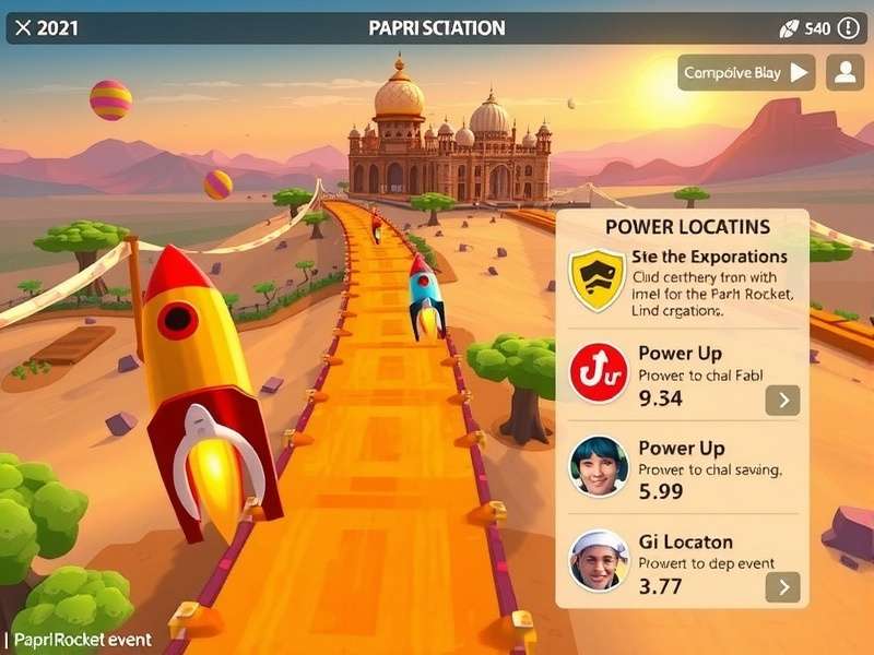 Papri Rocket Run community event screenshot